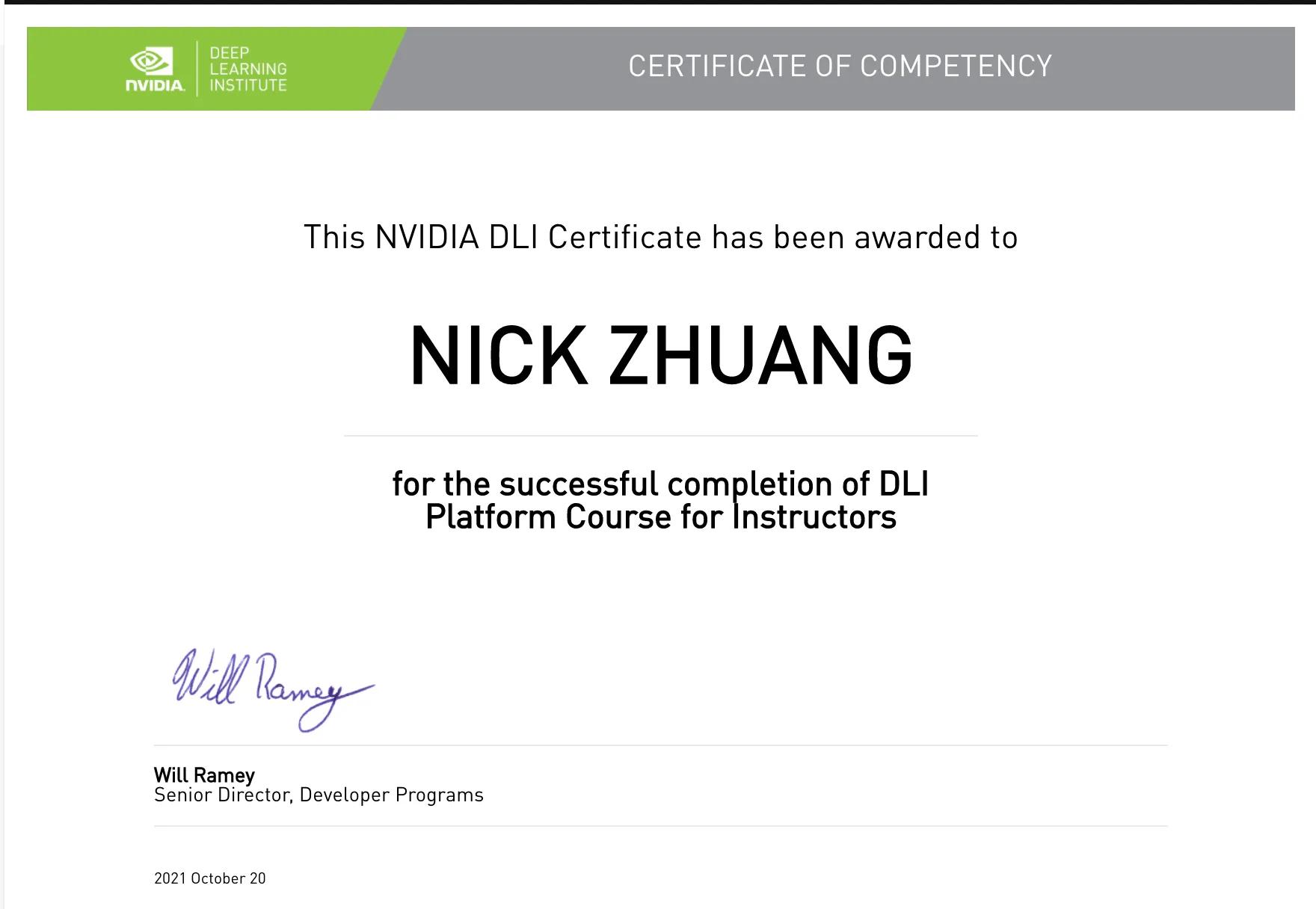 DLI Platform Course for Instructors